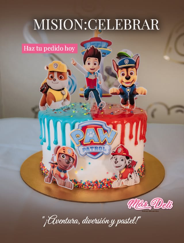 Torta temática Paw Patrol